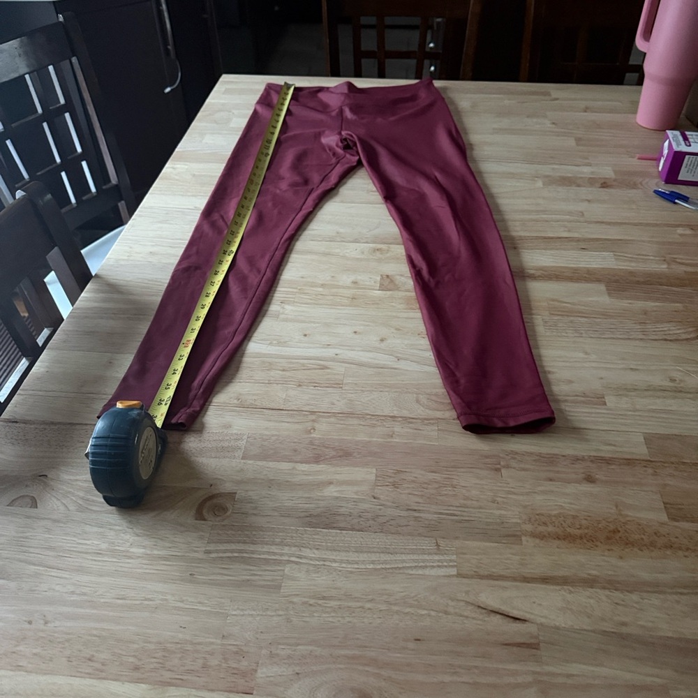 Zyia Burgundy Leggings